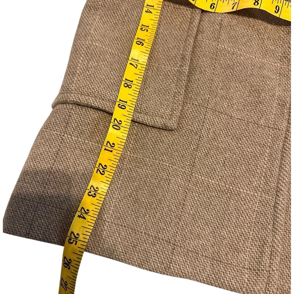 Zara Girls woll blend double‎ breasted coat size 9c/134 cm Pre Owned Beige/Tan